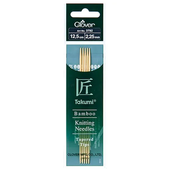 Takumi Bamboo Double Point 2.25mm 12.5cm