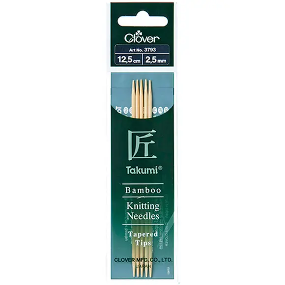 Takumi Bamboo Double Point 2.50mm 12.5cm