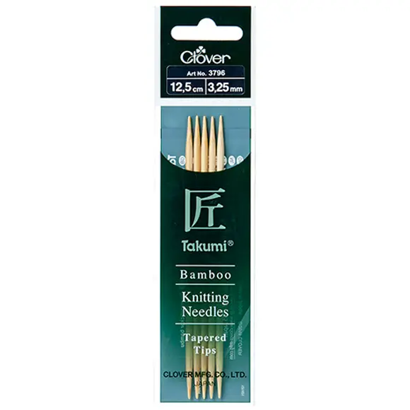Takumi Bamboo Double Point 3.25mm 12.5cm