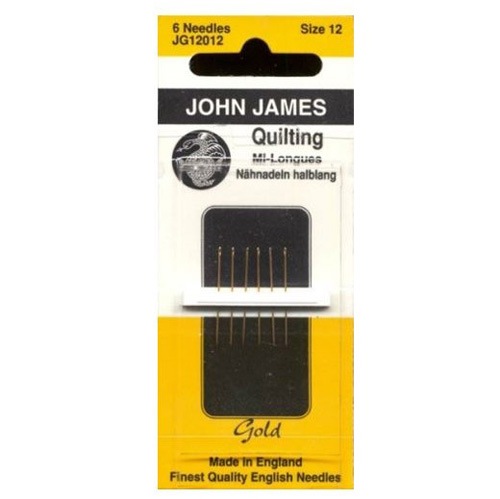 Gold Plated Quilting Needles Size 12 JG12012