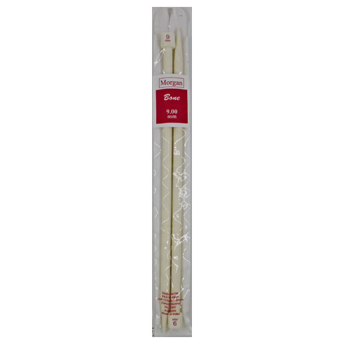 Knitting Needles - Bone Pairs 9.00mm