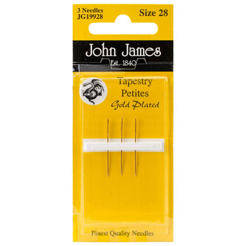 Gold Plated Cross Stitch Needles Size 28 JG19828