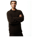 Jo Sharp P047 Diamond Cable Sweater & Cable Scarf