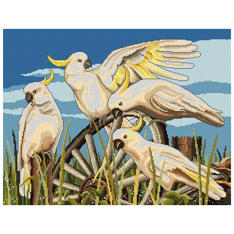 Cartwheel Cockatoos FJ-1084