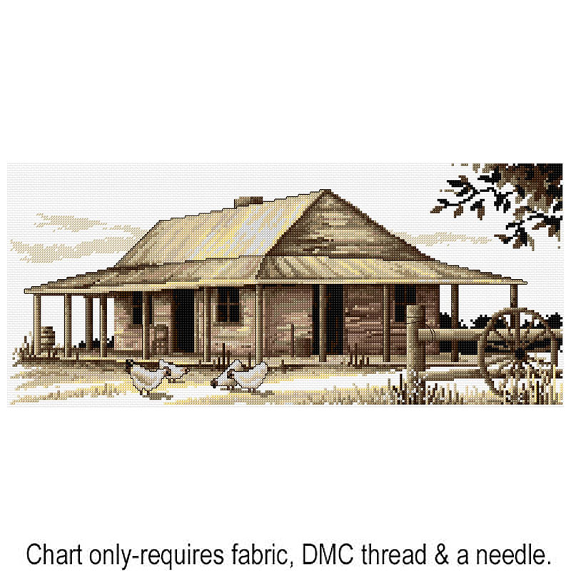 Sepia Settlers Cottage FJP-1041