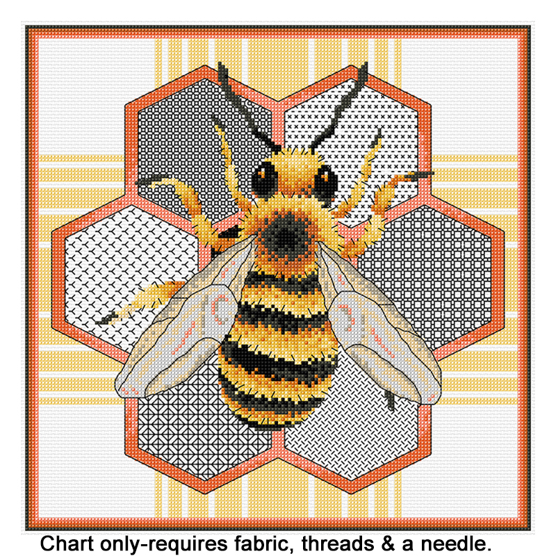Honey Bee (Blackwork) FJP-1107