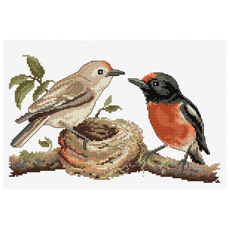 Red Capped Robins FJ-008