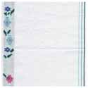 28ct Linen Banding Antique White with Floral Trim