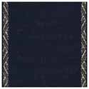 28ct Linen Banding with Gold Trim Navy 12cm