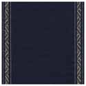 28ct Linen Banding with Gold Trim Navy 20cm