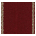 28ct Linen Banding with Gold Trim Burgundy 21cm