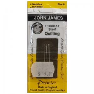Quilting Needles Size 8 Stainless Steel JJ12008SS