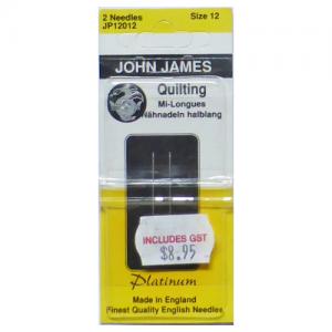 Platinum Plated Quilting Needles Size 12 JP12012