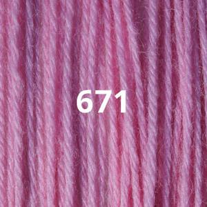 Appletons Crewel Wool Skein 671 Bubble Gum Pink