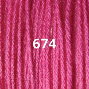Appletons Crewel Wool Skein 674 Bubble Gum Pink