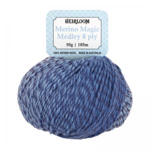 Merino Magic Medley 8 ply - 7080 Indigo Bliss