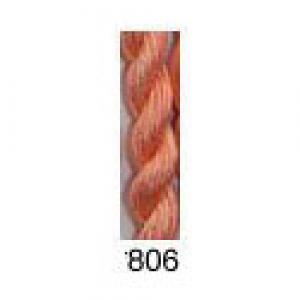Stars Stranded Silk 806 Burnt Orange - medium dark