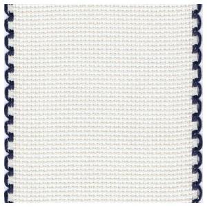 16ct Aida Banding Ecru with Navy Trim 8cm 7008.35