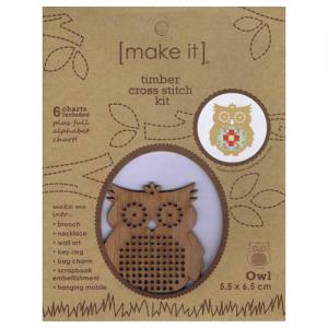 Timber Cross Stitch Kit Owl 585168