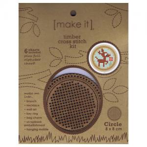 Timber Cross Stitch Kit Circle 585169