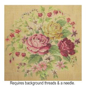 Roses and Rosehips in Deep Pink 70063 DT