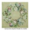 White Flowers and Rosebuds Wreath 91514 ADT
