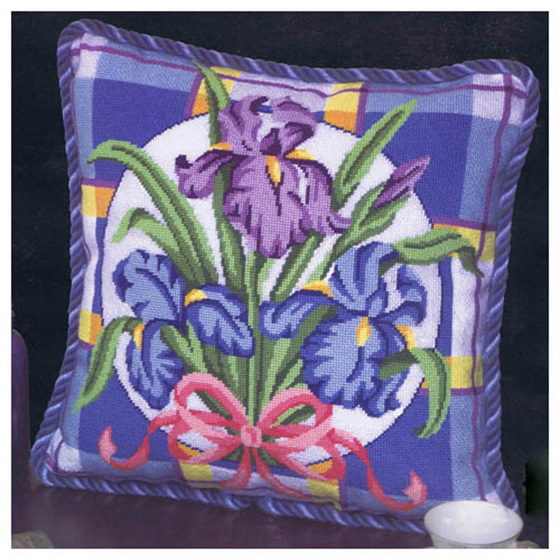 Iris on Plaid 6191