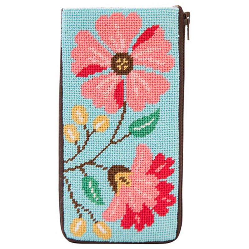 Pink Flowers Eyeglass Case SZ3000