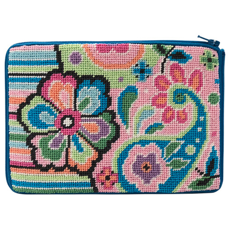 Pastel Floral Paisley Cosmetic Purse SZ632
