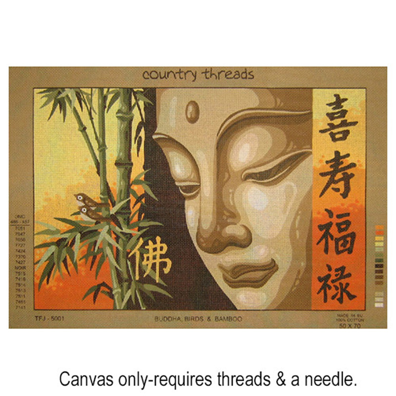 Buddha, Birds and Bamboo TFJ-5001