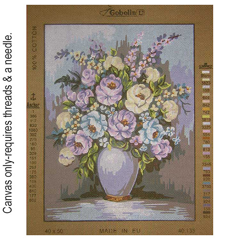 GobelinL 40.133 Blue and Purple Flowers