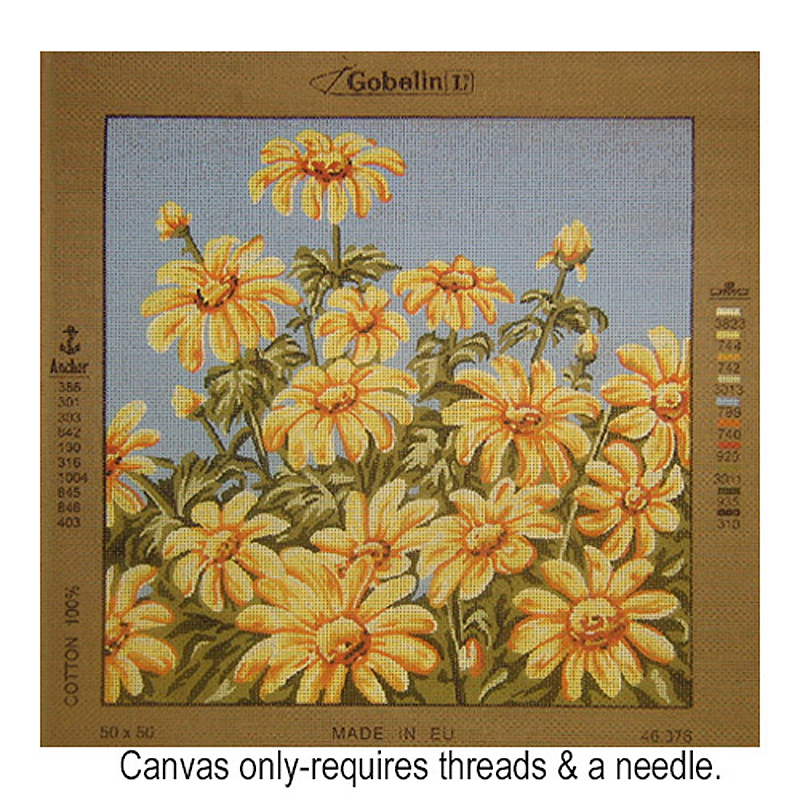 GobelinL 46.376 Yellow Gerbera Daisy
