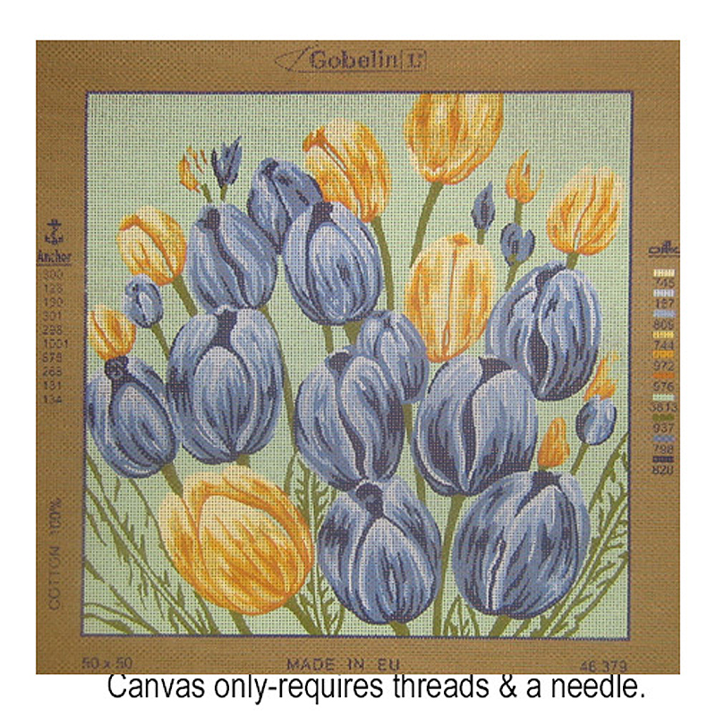 GobelinL 46.379 Blue and Yellow Tulips