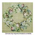 White Flowers and Rosebuds Wreath 91514 ADT