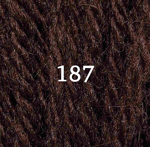 Appletons Crewel Wool Skein 187 Chocolate