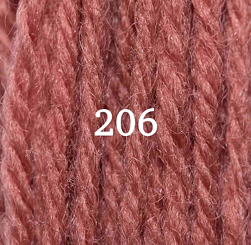Appletons Crewel Wool Skein 206 Flame Red