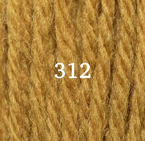 Appletons Crewel Wool Skein 312 Brown Olive