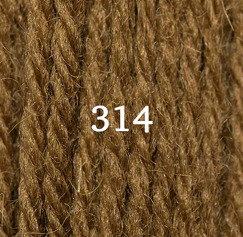 Appletons Crewel Wool Skein 314 Brown Olive