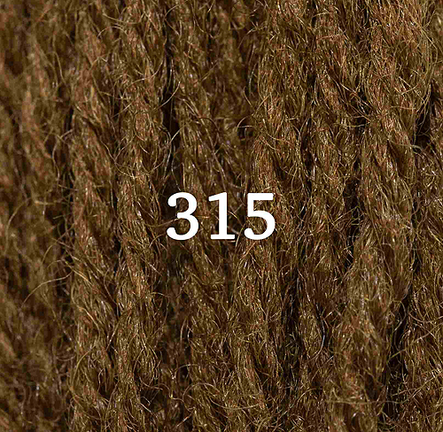 Appletons Crewel Wool Skein 315 Brown Olive
