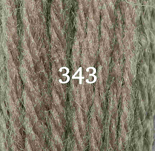 Appletons Crewel Wool Skein 343 Mid Olive Green