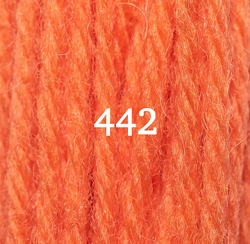 Appletons Crewel Wool Skein 442 Orange Red