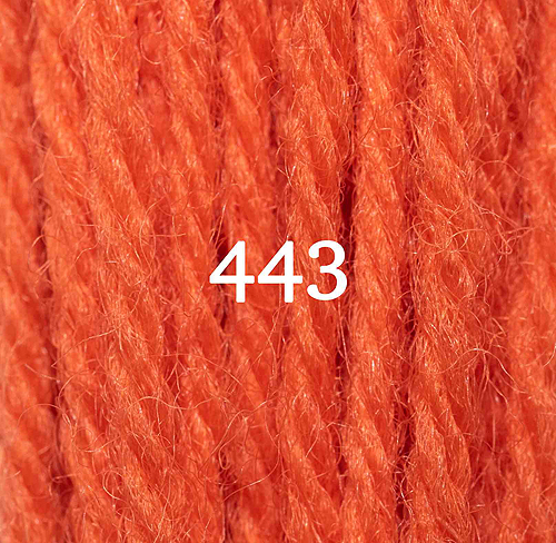 Appletons Crewel Wool Skein 443 Orange Red