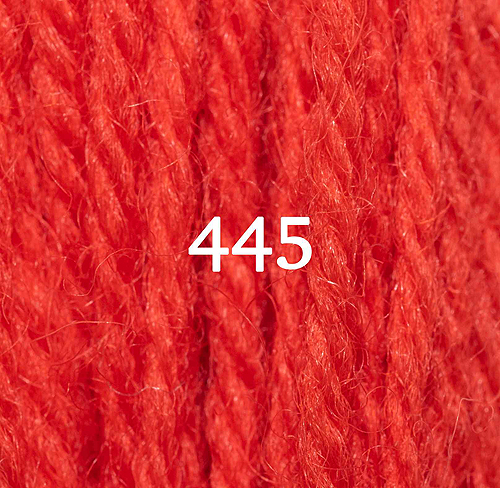 Appletons Crewel Wool Skein 445 Orange Red