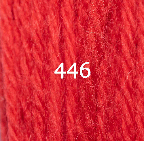 Appletons Crewel Wool Skein 446 Orange Red