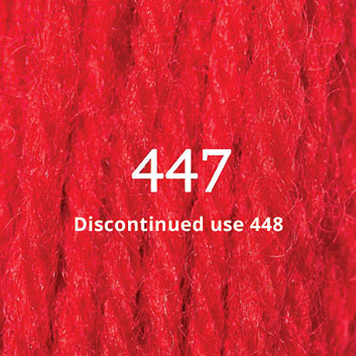 Appletons Crewel Wool Skein 447 Orange Red