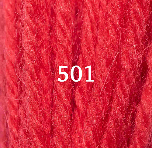 Appletons Crewel Wool Skein 501 Scarlet