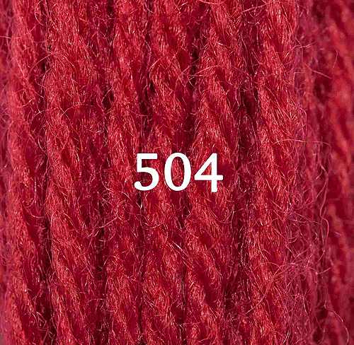 Appletons Crewel Wool Skein 504 Scarlet
