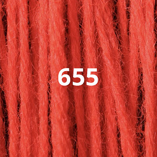 Appletons Crewel Wool Skein 655 Hot Neon