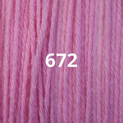 Appletons Crewel Wool Skein 672 Bubble Gum Pink