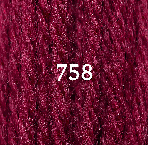 Appletons Crewel Wool Skein 758 Rose Pink